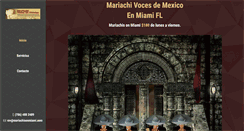 Desktop Screenshot of mariachisenmiami.com